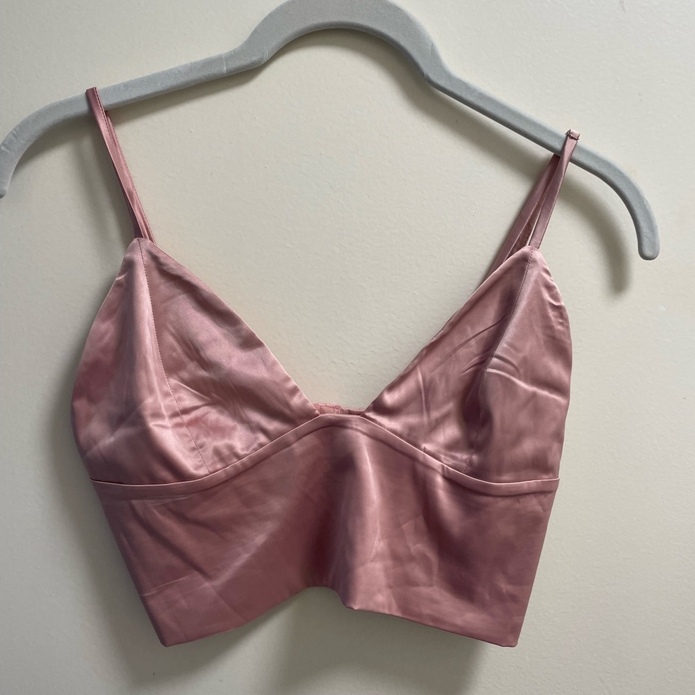 Silk bra top